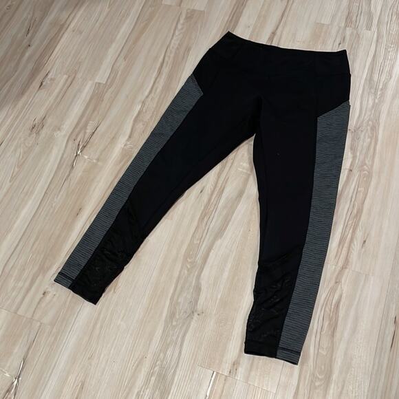 Zella black leggings sheer panel small - Picture 2 of 7